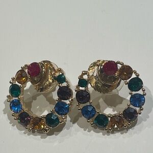 Elegant Multicolor Gemstone Earrings